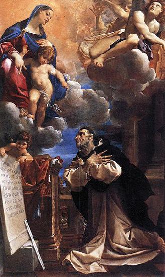 Lodovico Carracci La Vierge et l'Enfant apparaissant a saint Hyacinthe oil painting image